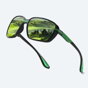 Outdoor Sports Cycling Polarized Sunglasses with Green Tint