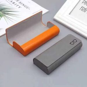 Sleek Aluminum Matte Grey Contact Lens Compact Case